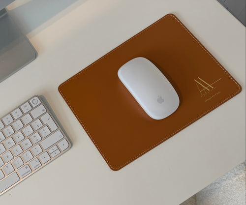 Tapis de souris en cuir recyclé