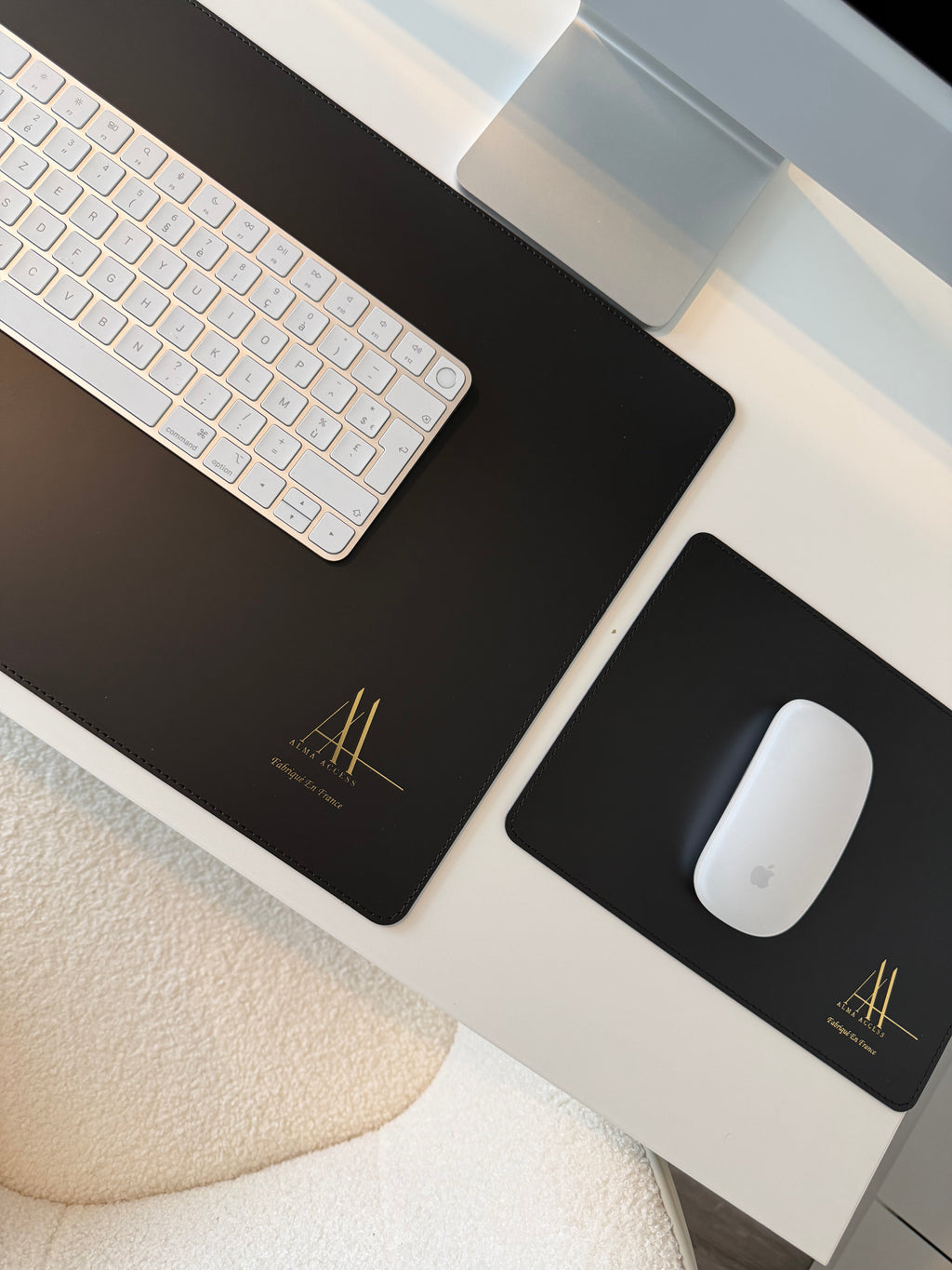 Tapis de souris en cuir recyclé