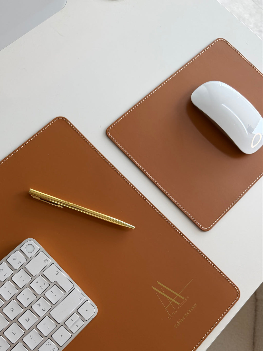 Tapis de souris en cuir recyclé