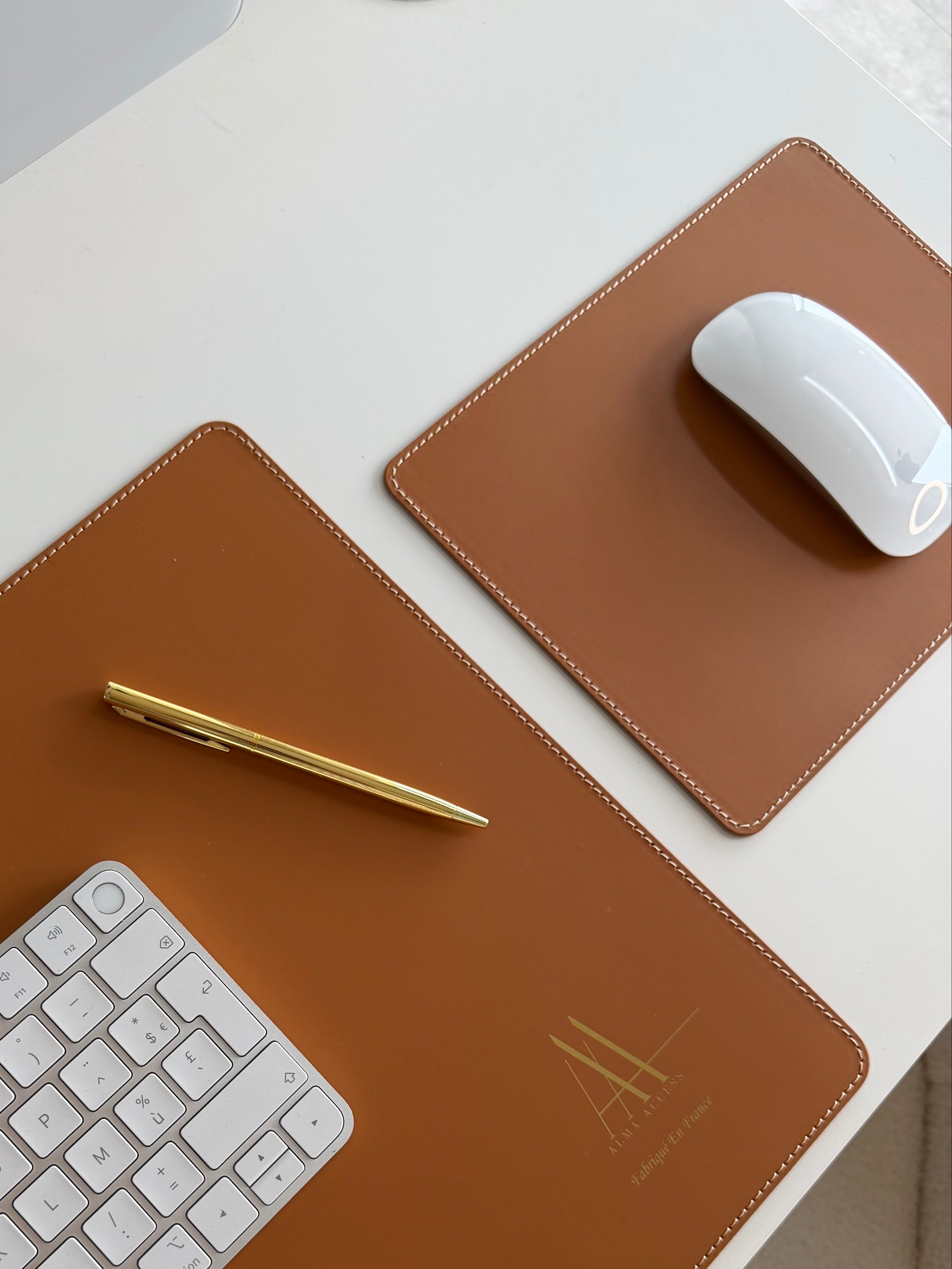 Tapis de souris en cuir recyclé