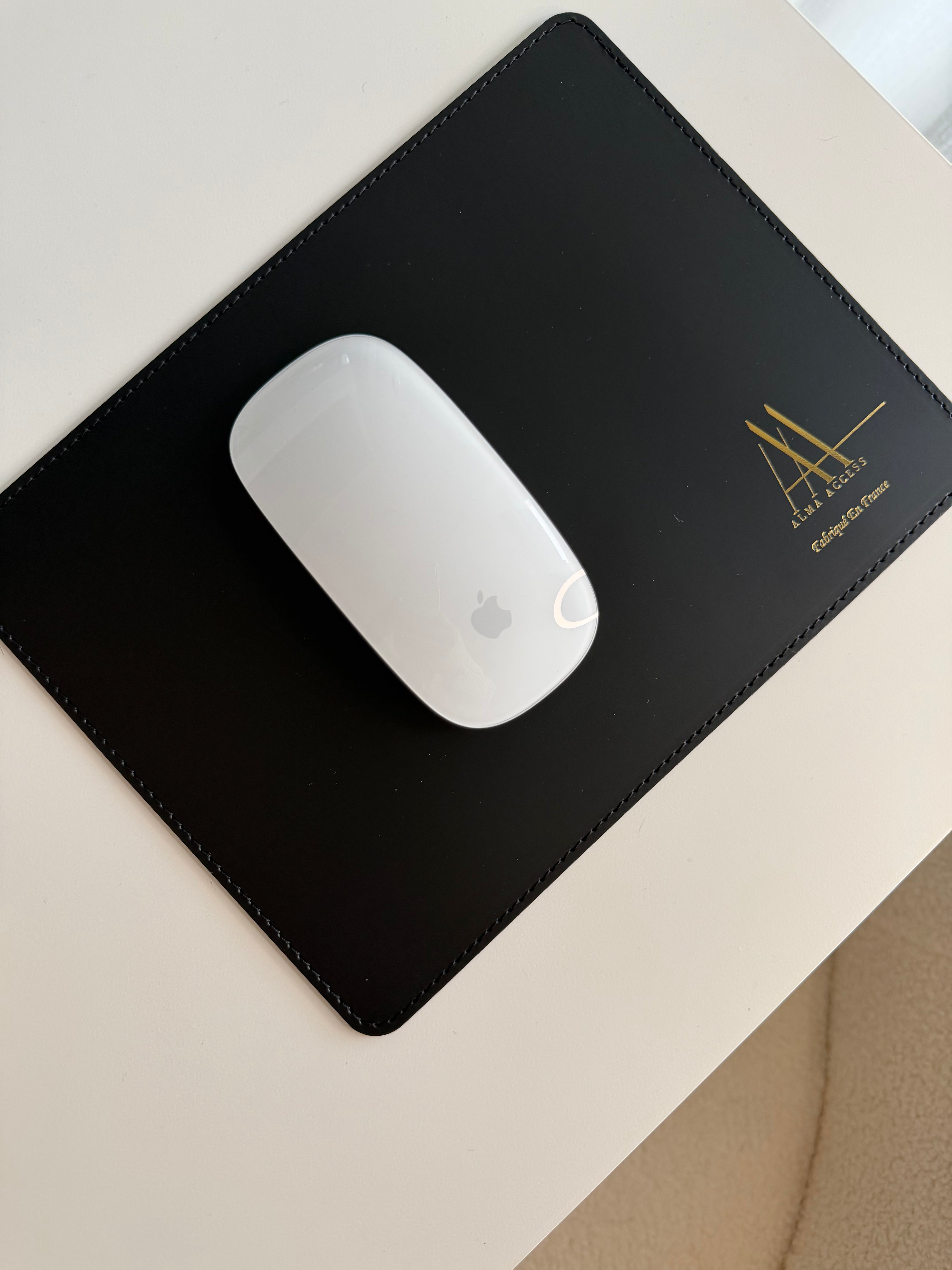 Tapis de souris en cuir recyclé